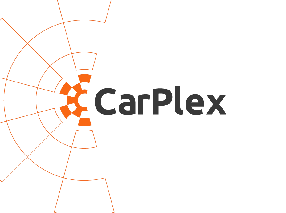CarPlex logo — an orange gear-burst mark beside the CarPlex wordmark on white